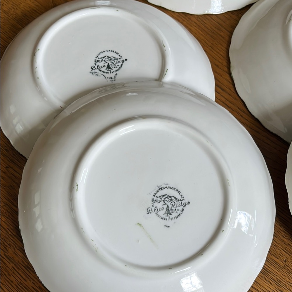 7 VINTAGE BLUE RIDGE DESSERT/SAUCE BOWLS - Picture 8 of 16
